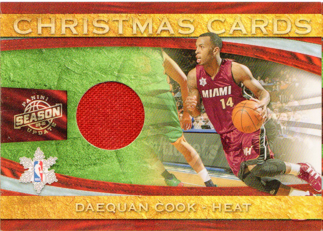 2009-10 Panini Season Update Christmas Cards Materials #10 Daequan Cook