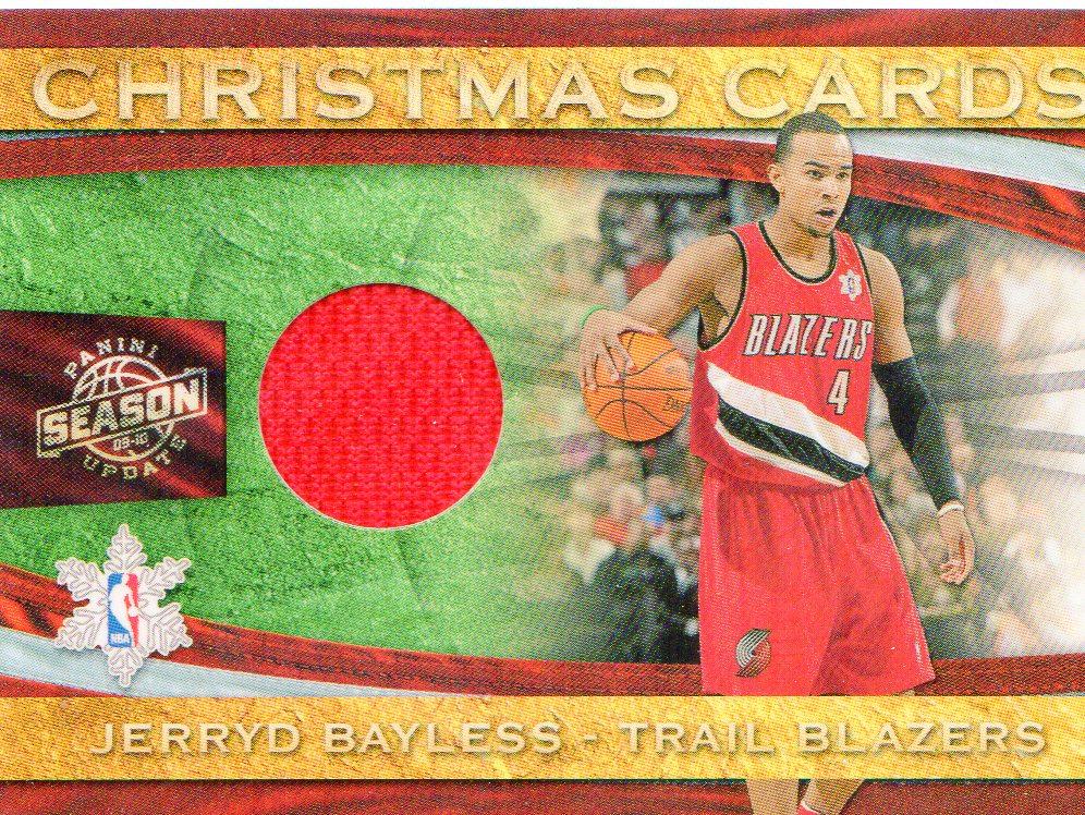 2009-10 Panini Season Update Christmas Cards Materials #24 Jerryd Bayless