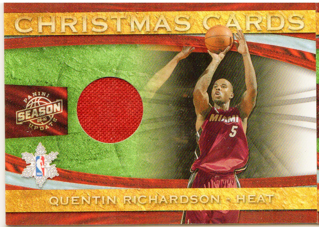 2009-10 Panini Season Update Christmas Cards Materials #34 Quentin Richardson