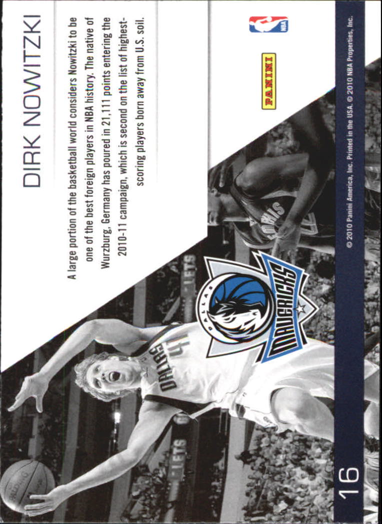 2010-11 Prestige Franchise Favorites #16 Dirk Nowitzki back image