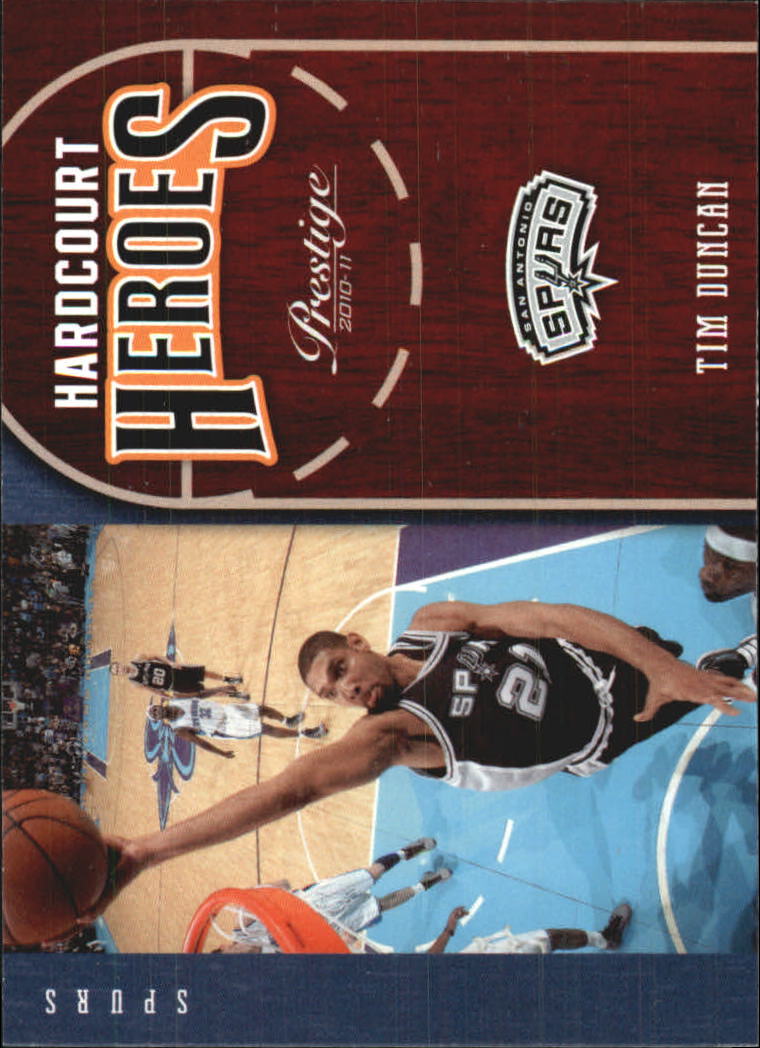 2010-11 Prestige Hardcourt Heroes #13 Tim Duncan