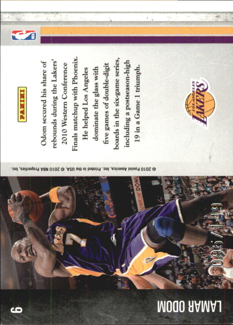 2010-11 Limited Glass Cleaners #6 Lamar Odom back image