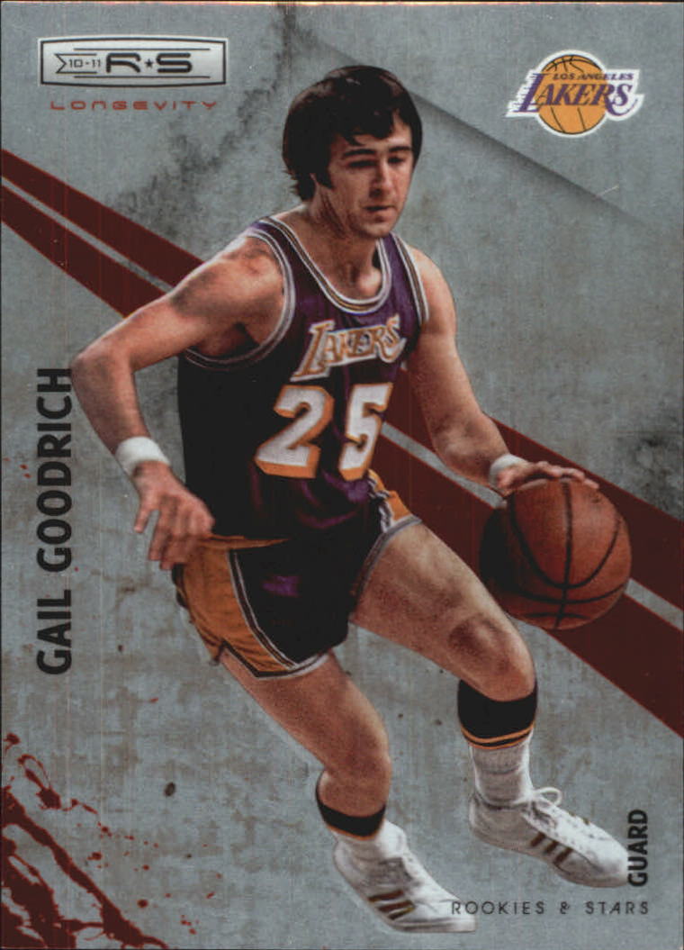 2010-11 Rookies and Stars Longevity Ruby #105 Gail Goodrich - Serial #/250  - NM-MT