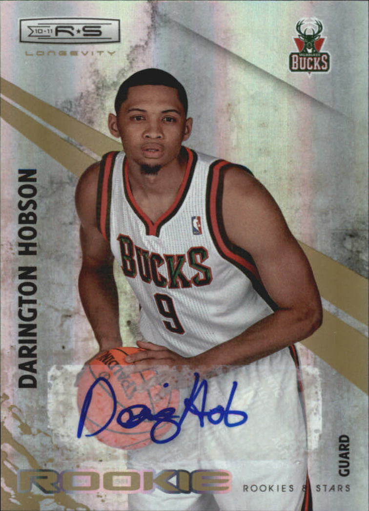 2010-11 Rookies and Stars Longevity Signatures #119 Darington Hobson/799