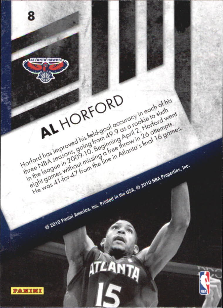 2010-11 Rookies and Stars Sharp Shooters #8 Al Horford back image