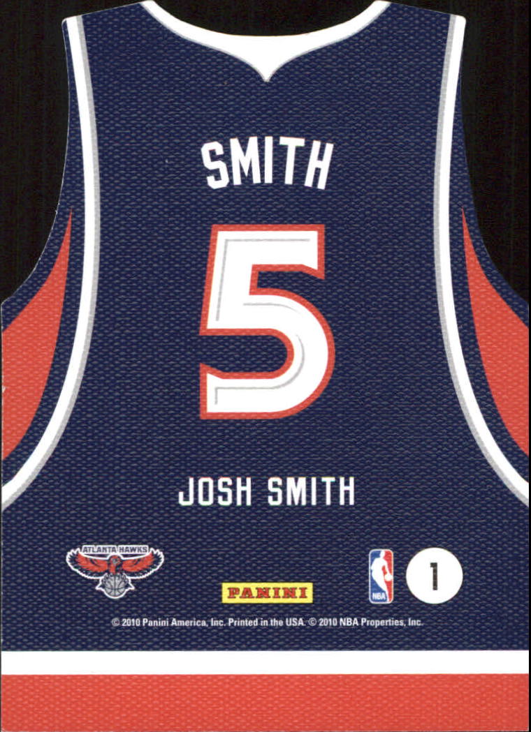 2010-11 Panini Threads Team Threads Away #1 Josh Smith back image