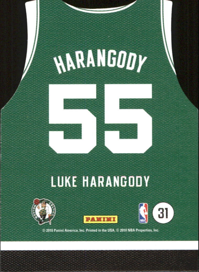 2010-11 Panini Threads Rookie Team Threads Away #31 Luke Harangody back image