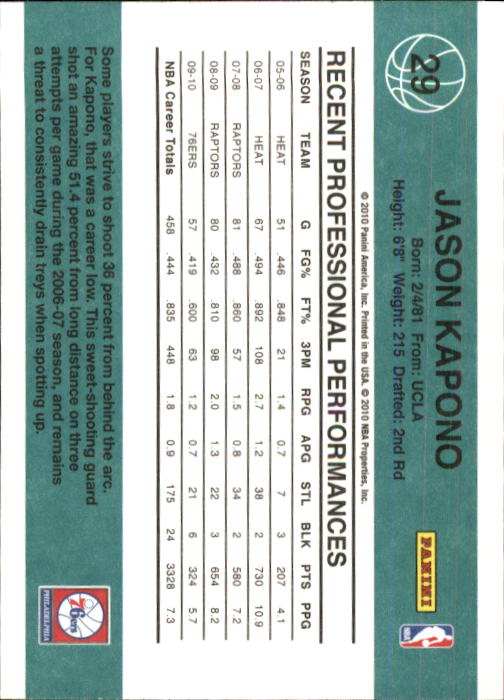 2010-11 Donruss Basketball Card Pick (Base) 1-109 - Picture 52 of 198