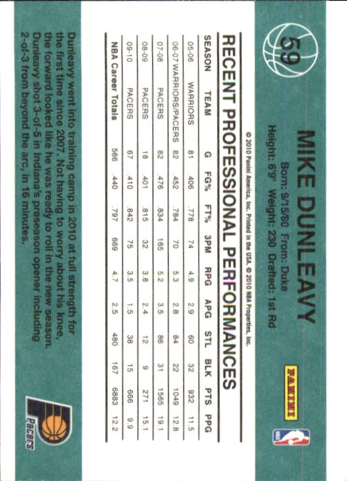 2010-11 Donruss Basketball Card Pick (Base) 1-109 - Picture 104 of 198