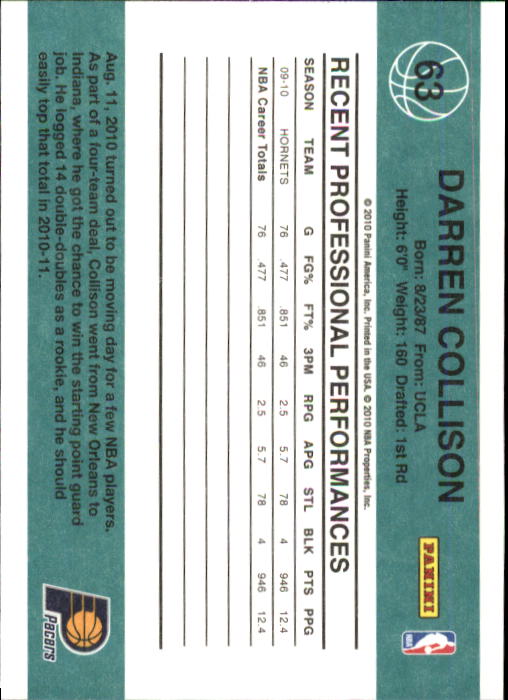 2010-11 Donruss Basketball Card Pick (Base) 1-109 - Picture 112 of 198