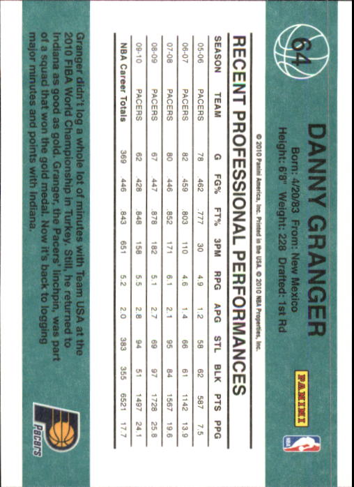 2010-11 Donruss Basketball Card Pick (Base) 1-109 - Picture 114 of 198