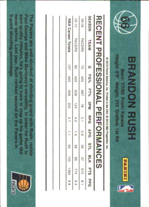 2010-11 Donruss Basketball Card Pick (Base) 1-109 - Picture 118 of 198