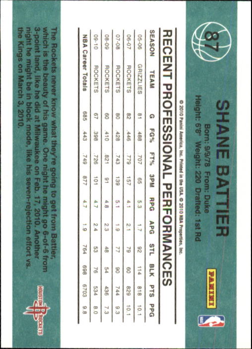 2010-11 Donruss Basketball Card Pick (Base) 1-109 - Picture 154 of 198