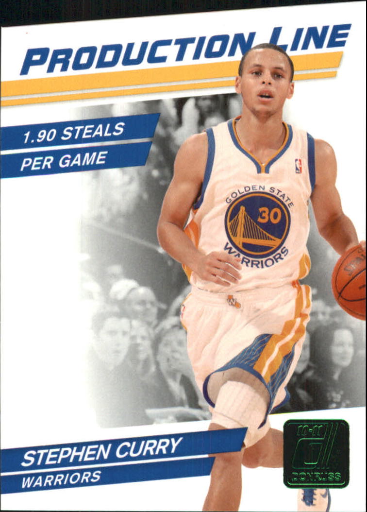 2010-11 Donruss Production Line Die Cuts Emerald #79 Stephen Curry