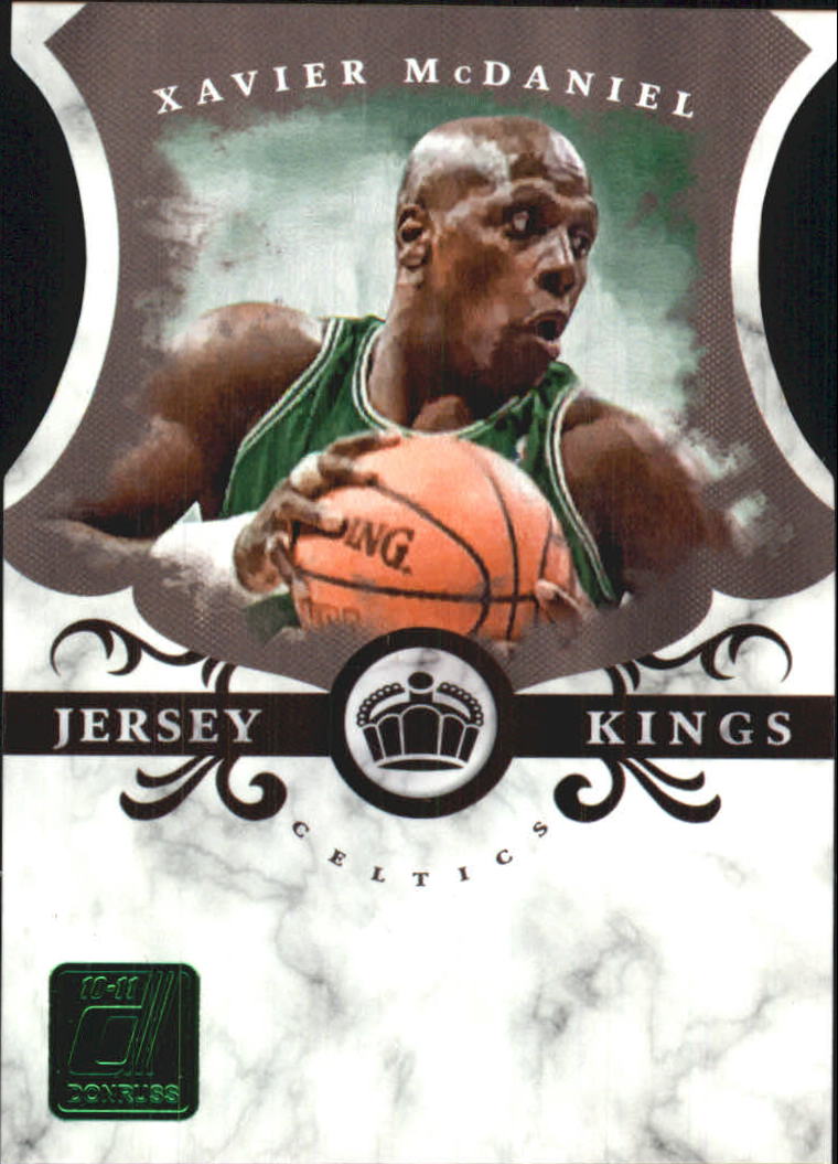 2010-11 Donruss Jersey Kings Die Cuts Emerald #4 Xavier McDaniel