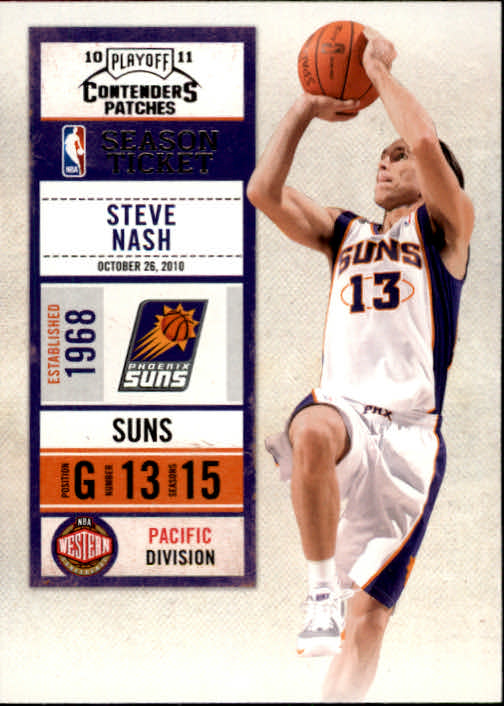 2010-11 Playoff Contenders Patches #12 Steve Nash