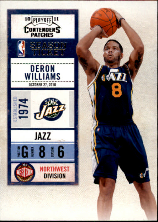 2010-11 Playoff Contenders Patches #25 Deron Williams
