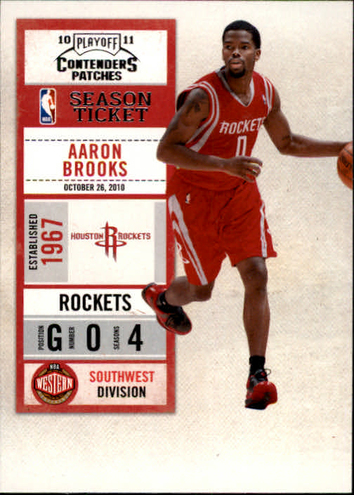 2010-11 Playoff Contenders Patches #38 Aaron Brooks