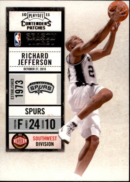 2010-11 Playoff Contenders Patches #42 Richard Jefferson