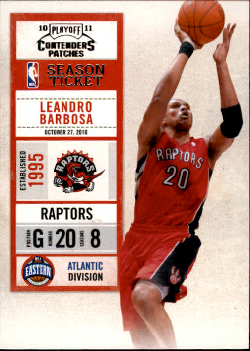 2010-11 Playoff Contenders Patches #67 Leandro Barbosa