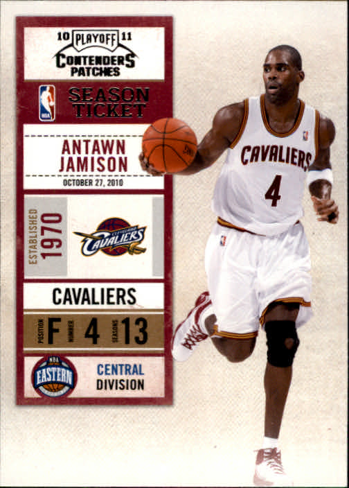 2010-11 Playoff Contenders Patches #76 Antawn Jamison
