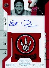 2010-11 Playoff Contenders Patches #163 Ed Davis AU SP