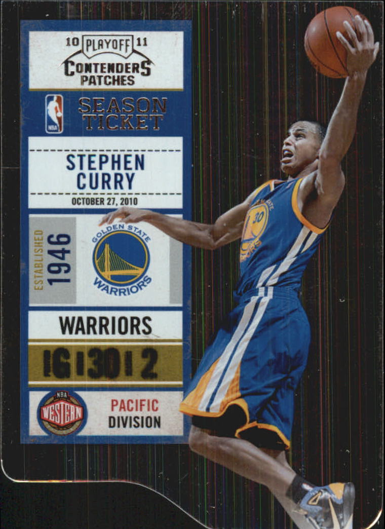 2010-11 Playoff Contenders Patches Die Cuts Silver #8 Stephen Curry