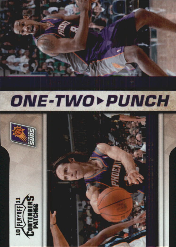 2010-11 Playoff Contenders Patches One-Two Punch Die Cuts Black #25 Steve Nash/Channing Frye