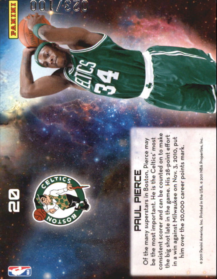 2010-11 Absolute Memorabilia Star Gazing Spectrum #20 Paul Pierce back image