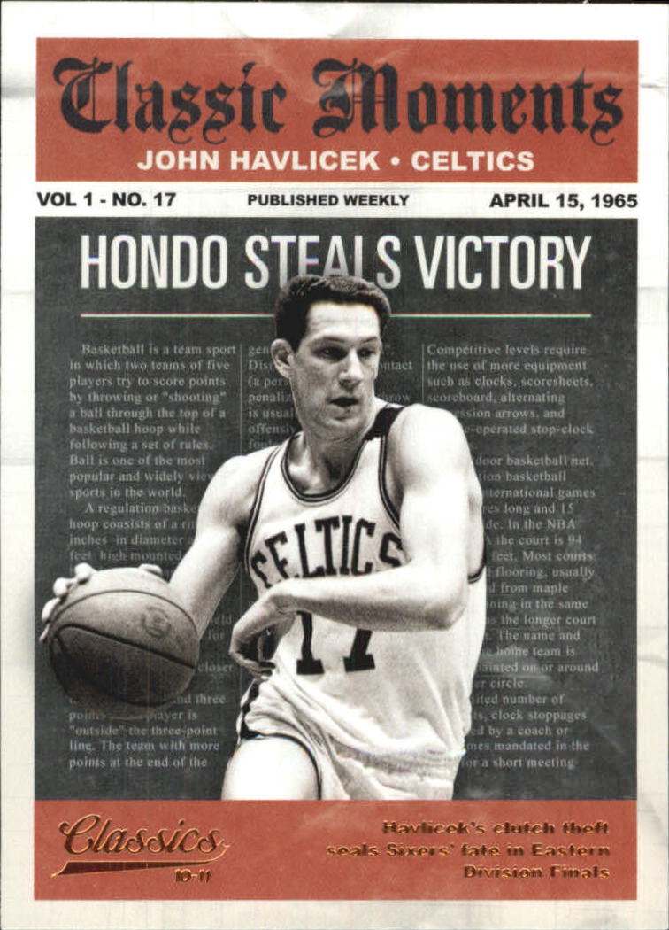 2010-11 Classics Classic Moments #8 John Havlicek
