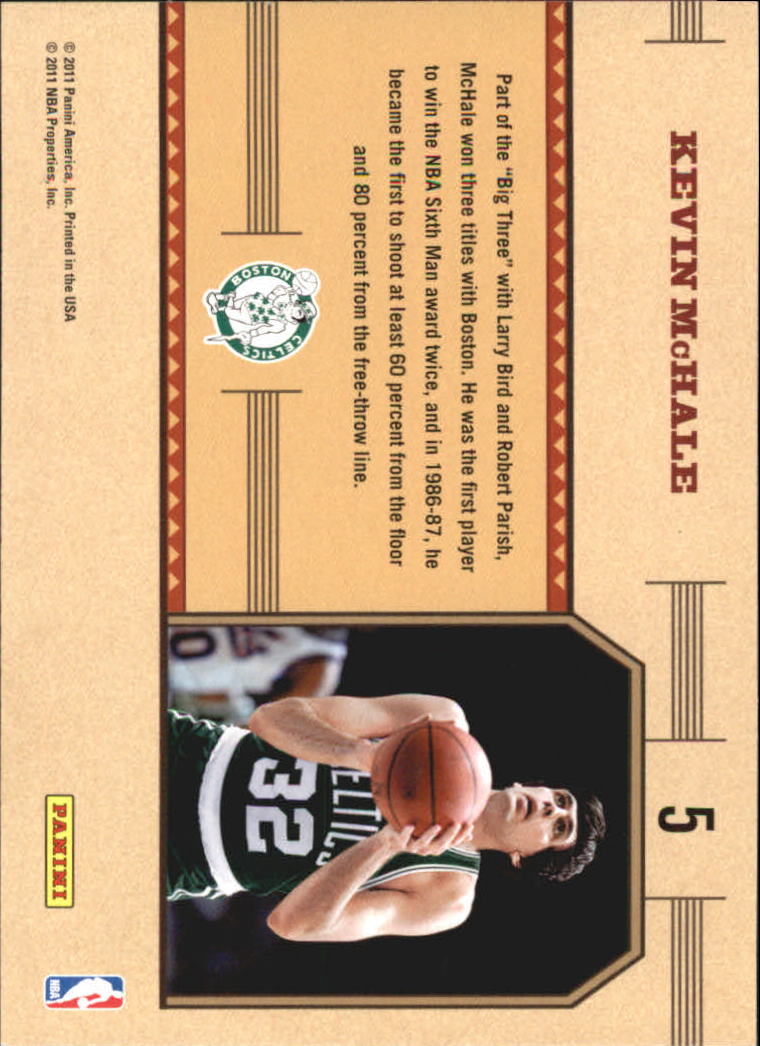 2010-11 Classics Classic Greats #5 Kevin McHale back image