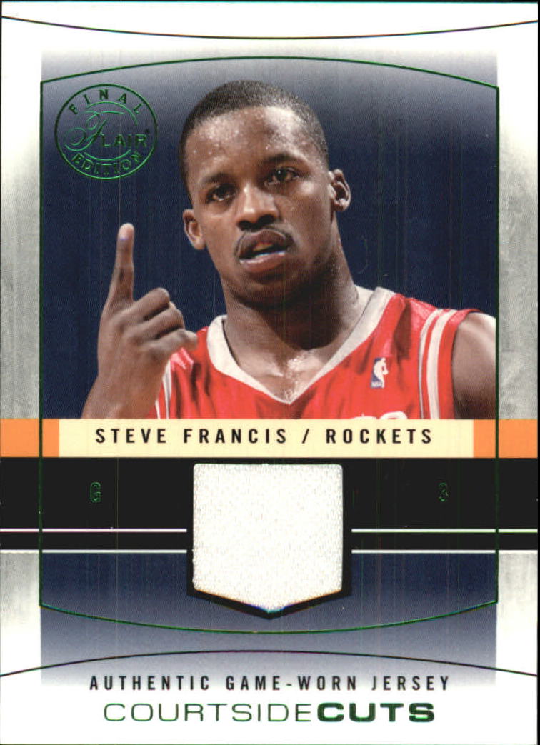 2003-04 Flair Final Edition Courtside Cuts Jerseys Green #SN Steve Francis
