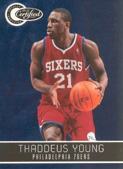2010-11 Totally Certified Blue #4 Thaddeus Young