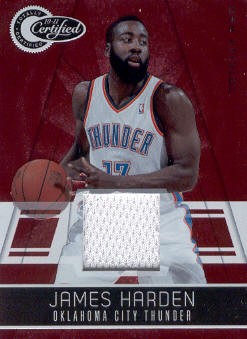 2010-11 Totally Certified Red Materials #129 James Harden/249