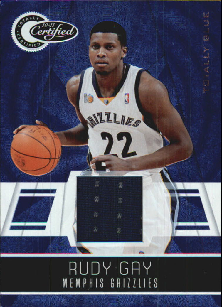 2010-11 Totally Certified Blue Materials #37 Rudy Gay/99