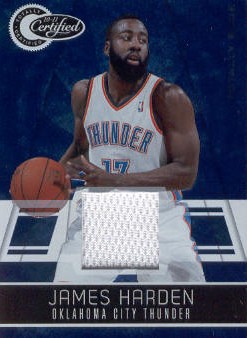 2010-11 Totally Certified Blue Materials #129 James Harden/99