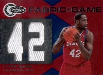 2010-11 Totally Certified Fabric of the Game Jumbo Jersey Number #7 Elton Brand/299