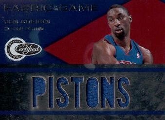 2010-11 Totally Certified Fabric of the Game Jumbo Team #8 Ben Gordon/299