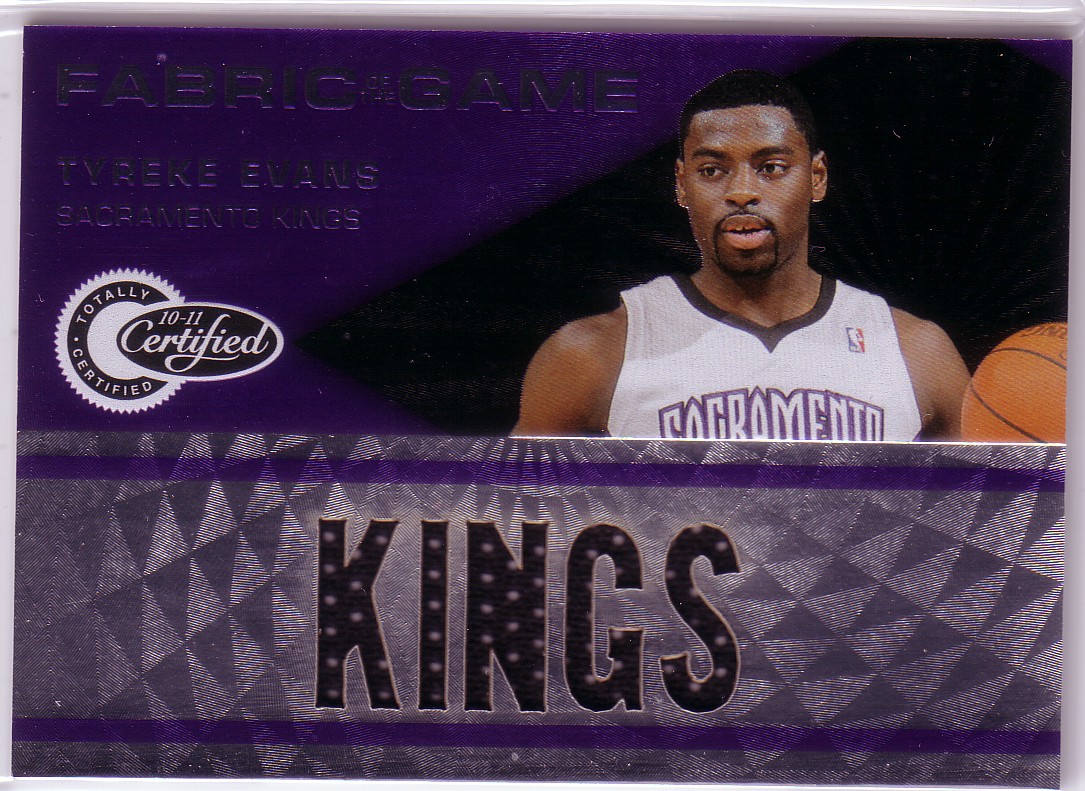 2010-11 Totally Certified Fabric of the Game Jumbo Team #29 Tyreke Evans/299