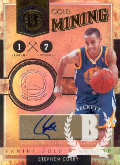 2010-11 Panini Gold Standard Gold Mining Signatures #9 Stephen Curry/99
