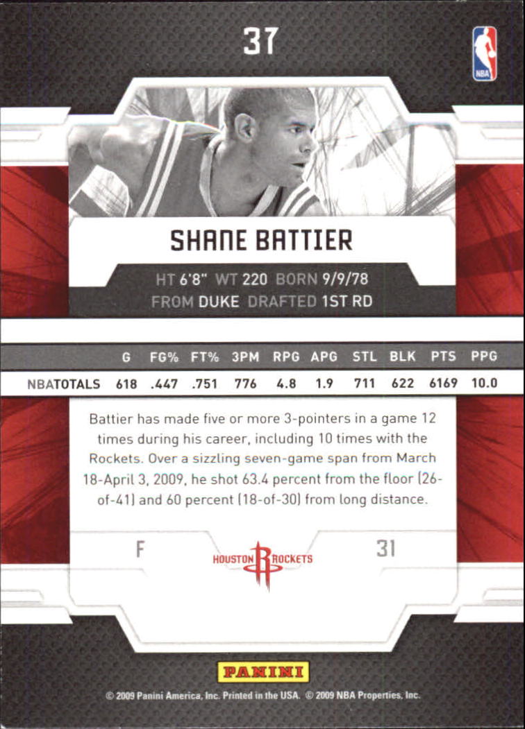2009-10 Donruss Elite Retail #37 Shane Battier back image
