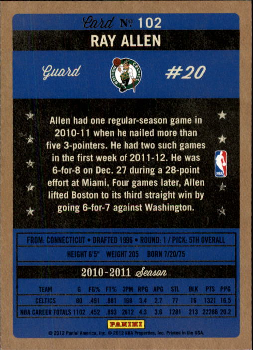 Ray Allen cards (1997-2021) Bucks Celtics Sonics Heat - Picture 321 of 349