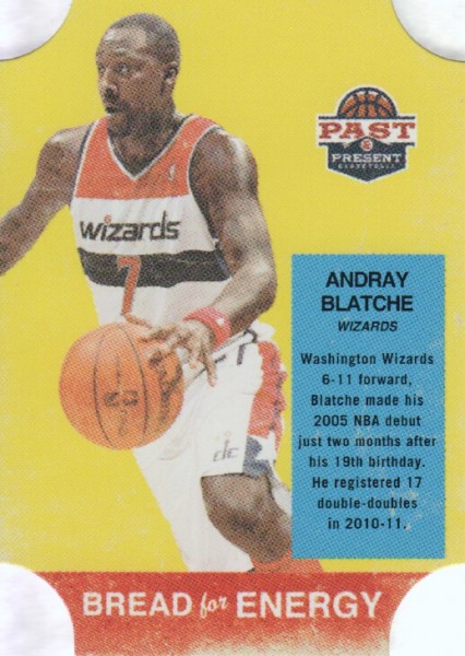 2011-12 Panini Past and Present Bread for Energy #5 Andray Blatche