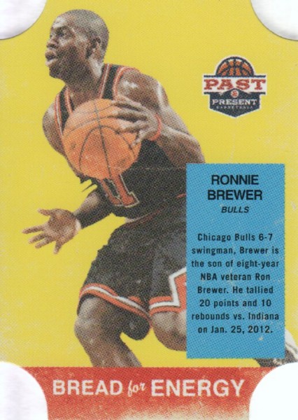 2011-12 Panini Past and Present Bread for Energy #6 Ronnie Brewer