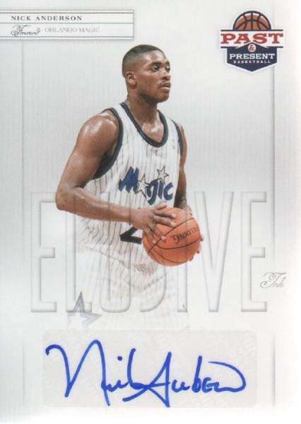 2011-12 Panini Past and Present Elusive Ink Autographs #NA Nick Anderson