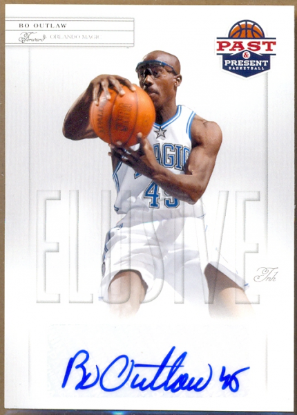 2011-12 Panini Past and Present Elusive Ink Autographs #BO Bo Outlaw