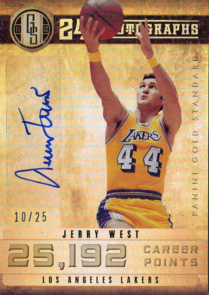 2011-12 Panini Gold Standard 24K Autographs #14 Jerry West/25
