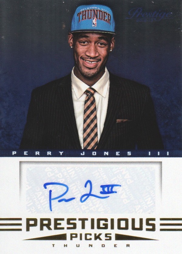 2012-13 Prestige Prestigious Picks Signatures #72 Perry Jones