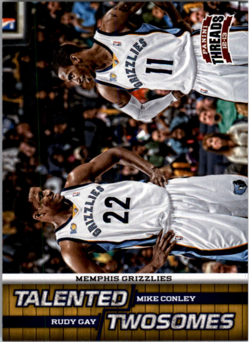 2012-13 Panini Threads Talented Twosomes #12 Rudy Gay/Mike Conley