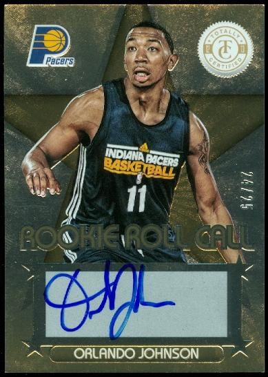 2012-13 Totally Certified Rookie Roll Call Autographs Gold #79 Orlando Johnson/25